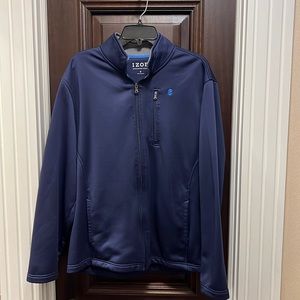 Izod navy blue fleece jacket men’s medium